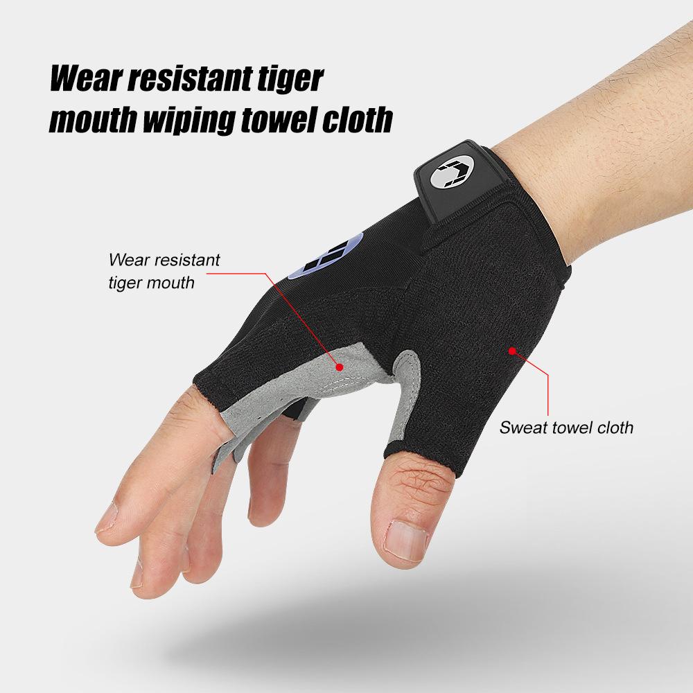 1Pair Cycling Gloves - Shock-Absorbing Anti-Slip Bike Gloves For Men Women,Breathable Half Finger Riding Gloves For Mtb Biking