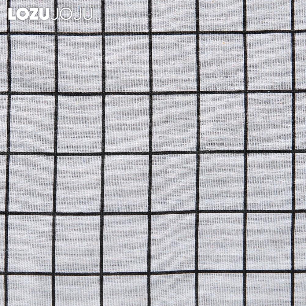 1 STÜCK LOZUJOJU Einfacher und Vielseitiger Schwarz Kariert Bedruckter Baumwollleinen Tischläufer für Esstischdeko Küche für Heimtisch Heimdeko