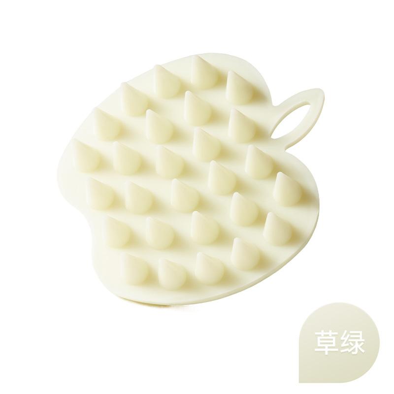 Silicone Shampoo Artifact Hair Wash Comb Hair Special Brush Professional Scalp Cleansing Massage Comb Baby Children By-280 grass green