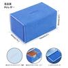 Magnetic TCG Card Deck Box, Moon Rabbit Changgae Printed Card Storage Case, Protective Case for Over 200 Standard Cards (Blue)