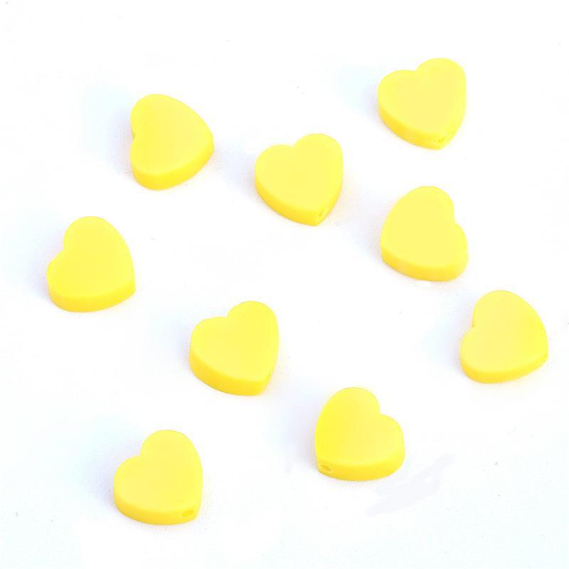 

Colorful Heart Clay Beads for DIY Jewelry Crafting
