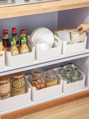 WORTHBUY Plastic Cabinet Storage Box Kitchen Utensil Organizer Drawer Cutlery Storage Basket Under Sink Sundries Storage Case