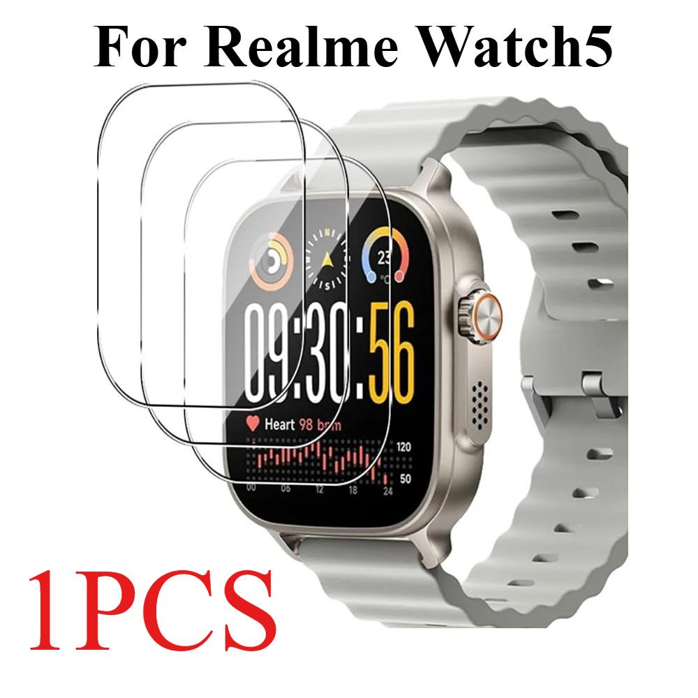 Пленки для Realme Watch 5 Защитное покрытие на весь экран Защитные от царапин Закаленное стекло Пленки 3 шт. Защита 1PCS