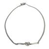 Rustproof Knot Pendant Snake Bone Chain Adjustable Necklace Titanium Steel Neck Chain Elegant Jewelry Accessories