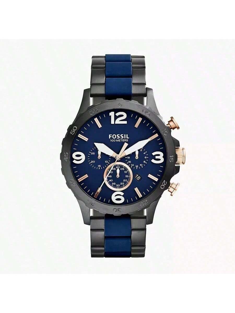 

Мужские часы Nate Chronograph с синим циферблатом, модель: JR1494 синий