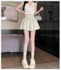 White Cloud High-Waist Slim Puffy Lantern Skirt 2024