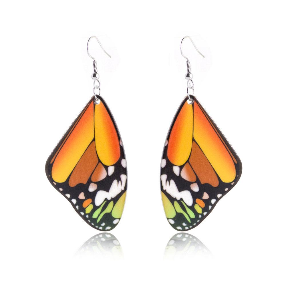 Butterfly Personality Exaggerates Natural Earrings, Stainless Steel Earhooks, Popular Earrings
