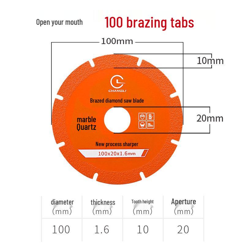 Sintered Stone Ultra-Thin Diamond Saw Blade for Marble (100/106/110/350)