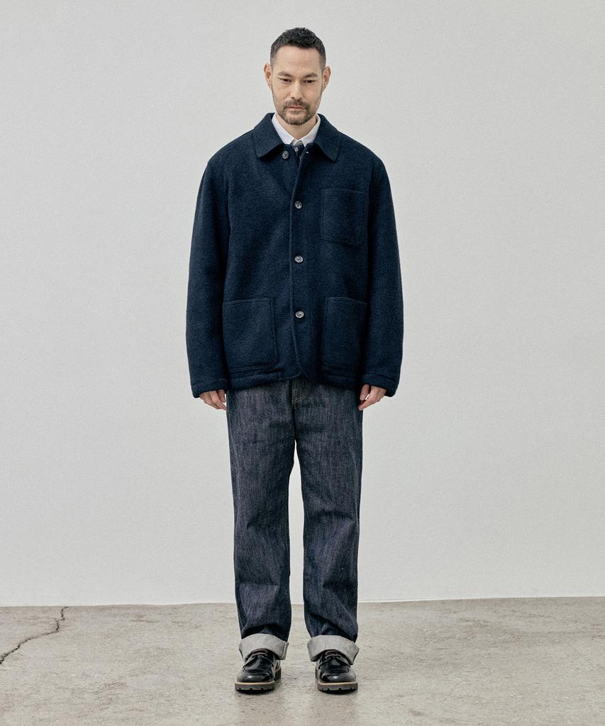 Stco Diems Wool Padded Chore Jacket Navy (Oversized)_Djawa61Osn