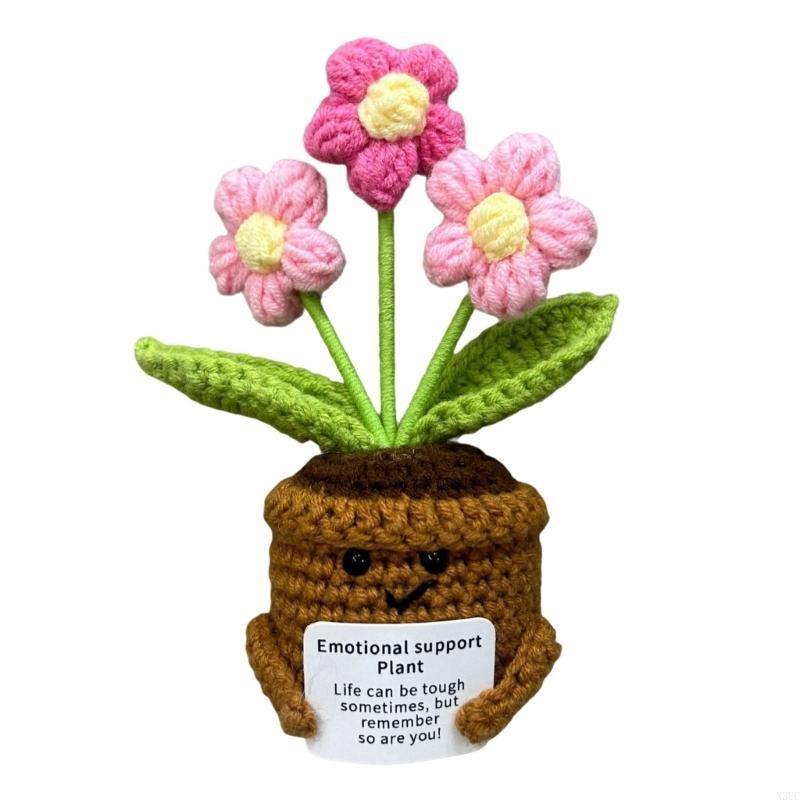 

Reusable Cotton Yarn Crafting Set for Household Decorative Potted X3UC розовый