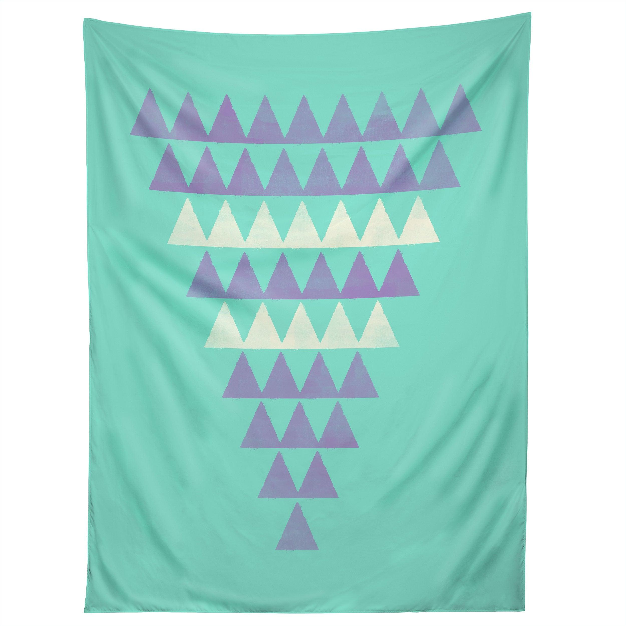 PURPLE TRIANGLES tapestry 75x100