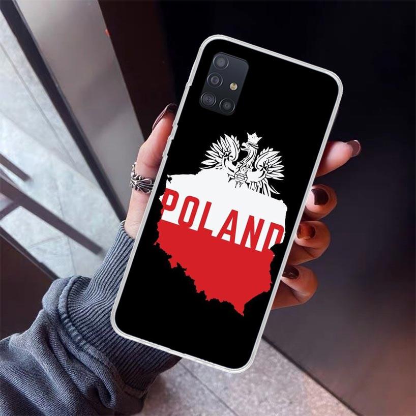 

Poland Flag Phone Case For Samsung Galaxy A52 A51 A50S A32 A22 A12 A02S A72 A71 A31 A70 A30S Note 20 Ultra 10 Plus S10 Galaxy A5 Samsung A02S