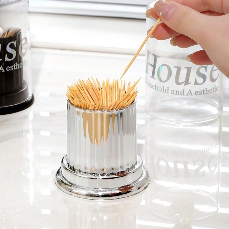 Toothpick Storage Box Household Business Creative Portable Living Room Protector Dust-proof Simple Cotton Swab Holder Container