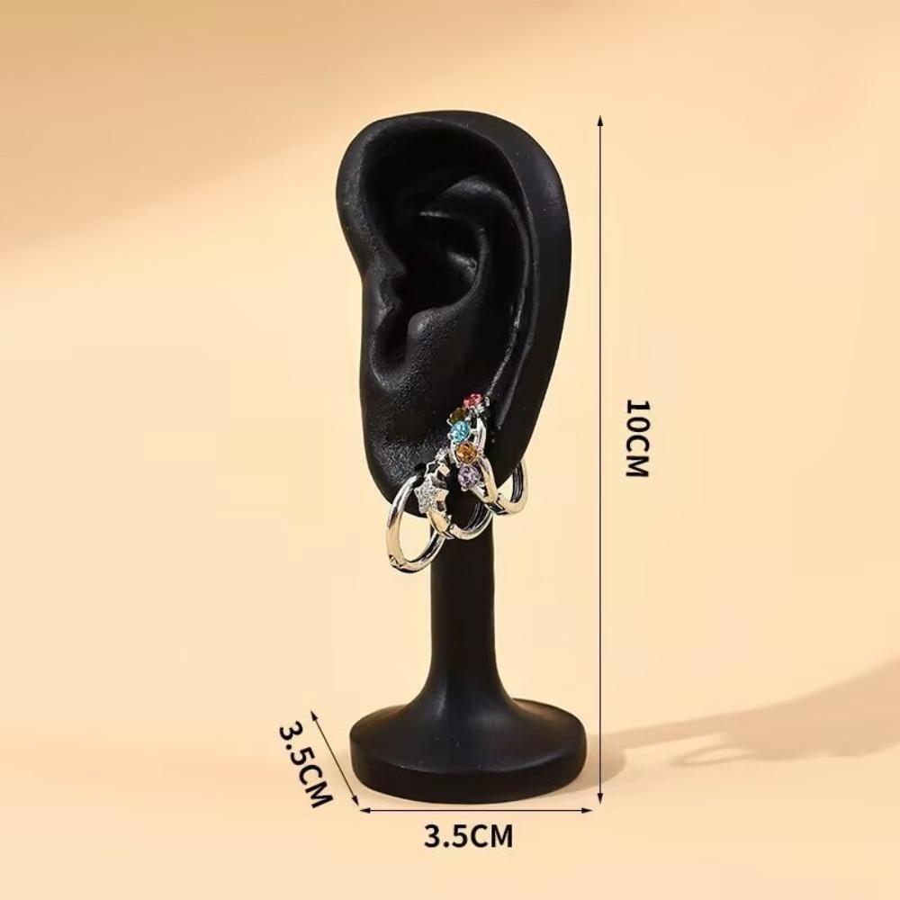 Ear Shaped Ear Studs Organizer Holder Rack Portable Earring Showcase  for Earrings