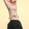 Natural yellow crystal bracelet for women, gold crystal Pixiu fortune-amulet jewelry, career gift for men, green phantom crystal bracelet
