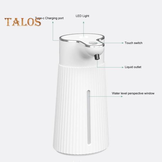 Distribuitor automat de săpun de 400 ml, reîncărcabil, baterie de 500 mAh, montat pe perete, dozator de săpun cu senzor fără atingere, consumabile pentru casă