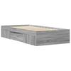 Bed Frame Gray Sonoma 75x190 cm Particleboard