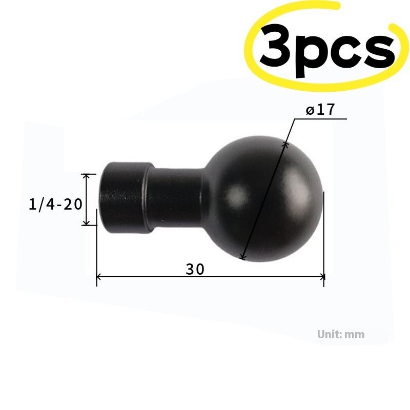 1/3Pcs For 13 12 Insta360 Action 5Pro Pocket 3 Holder Socket Arm Connector Phone Stand 17Mm Ball Head Adapter Mount 1/4" Screw