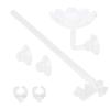 Acrylic Fish Tank Shrimp Feeder Tube with Holder Clip Feeding Bowl Set Aquarium Accessory(20cm)