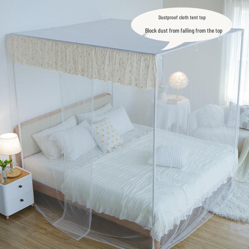 Free Shipping Bedroom Mosquito Net - Full Coverage Floor Net for Single Bed, Anti-Mosquito Protection, Perfect for Rentals