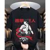 Attack On Titan Mikasa Ackerman Retro Anime Manga Graphic T Shirt Streetwear Cotton Oversized Tee