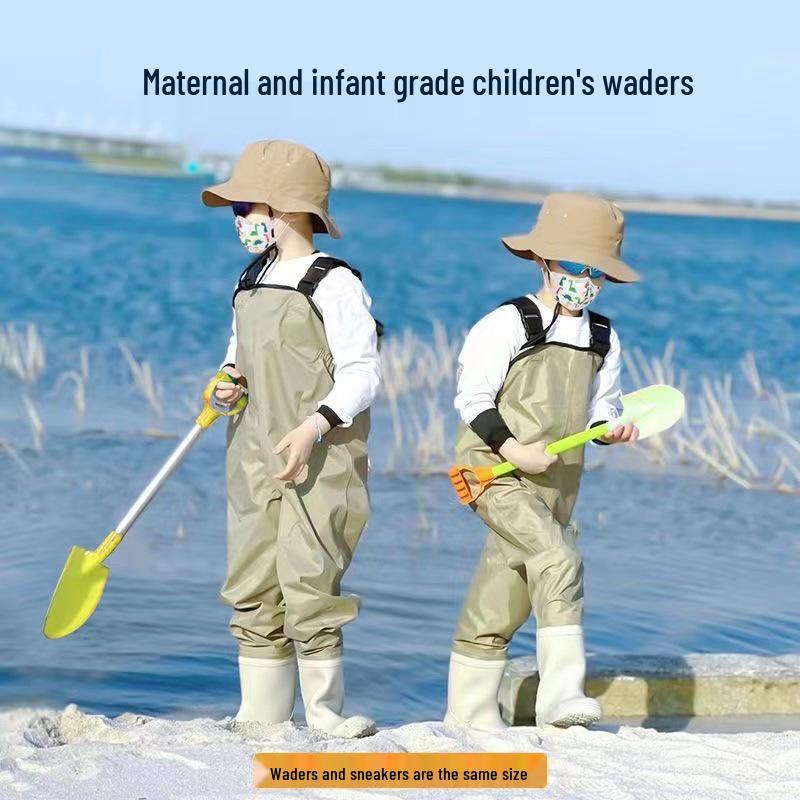 Ultraleichte wasserdichte Kinder-Wathose - Einteiliger Ganzkörperanzug für Strand und Kindergarten
