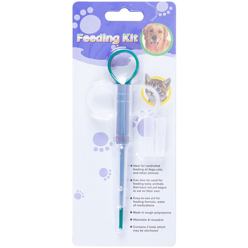 Cat Medicine Feeder: Dual-Use Push-Type Syringe for Pills and Liquid