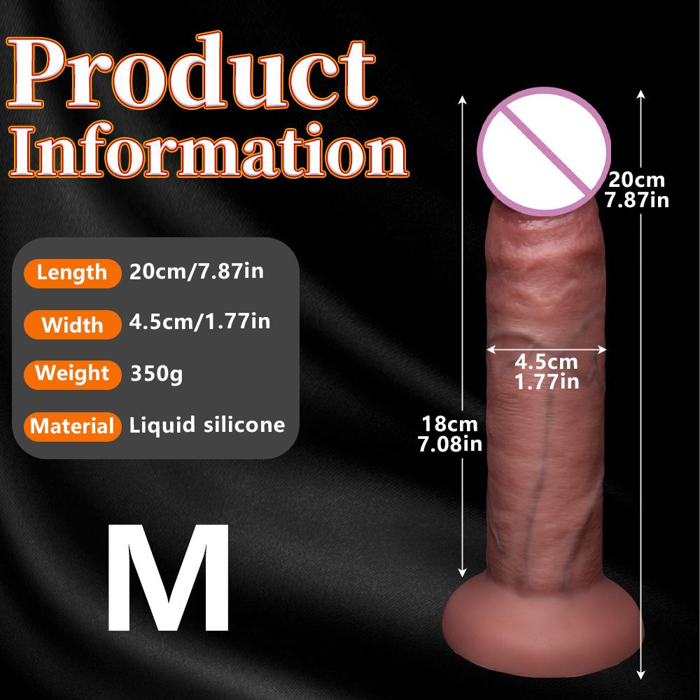 Realistic Soft Big Dildo Thick Fake Penis Silicone Cock Vagina Masturbation Suction Cup Anal Massager Dick Sex Toys for Women