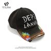 Hip Hop Ripped Street Graffiti Baseball Cap Children Semi-soft Top Couple Cap Male Tide