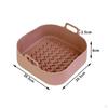 Air Fryer Silicone Pot Accessories Durable Non Stick, Baking Tray Pots, Square