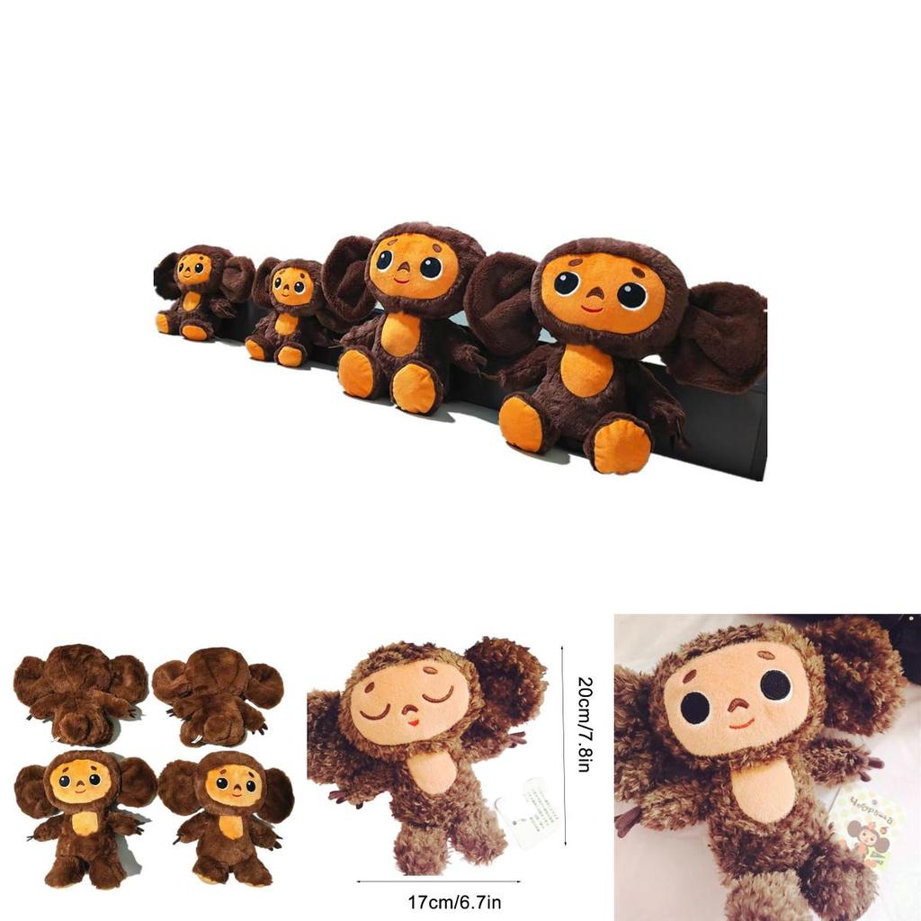 Niedliche Plüschtiere Tscheburaschka Affe Stofftier Puppen Kinder Weihnachten Geburtstagsgeschenk