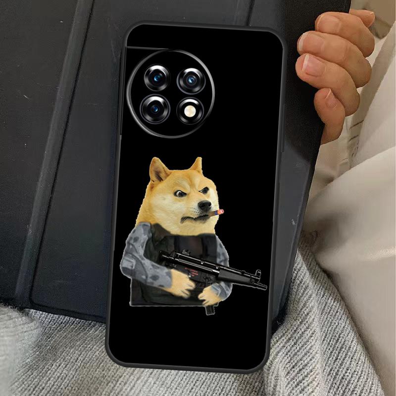 Cheems Doge Meme Funny Doggy Case For OnePlus 13R 12R 10R 13T 10T 8T 15 13 12 11 Nord CE 4 3 2 Lite N20 N30 Nord 5 Cover