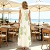 Sleeveless Maxi Dress,Summer Lightweight Minimalist Dress,Breathable Casual Wear for Daily,Outdoor Walk & Date,Versatile Fit All Body Types