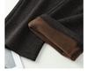 Autumn/Winter 2025 High-Waist Loose Pants for Seniors - Thick Casual Straight-Leg with Pockets