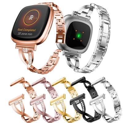 Curea pentru ceas inteligent Fitbit Versa 3/4 Sense Sense2 cu ceas de diamant pentru bărbați Brățară pentru femei Accesorii pentru încheietura mâinii