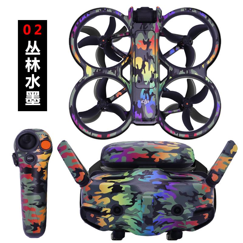 Colorful Stickers for DJI Avata 2 Goggles 3 Sticker Glasses Full Protection PVC Stickers for DJI Avata 2 Drone Accessories