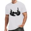Men's Cactus Graphic Tee - Casual & Sporty Short Sleeve T-Shirt, Breathable  - Perfect for Summer Outings