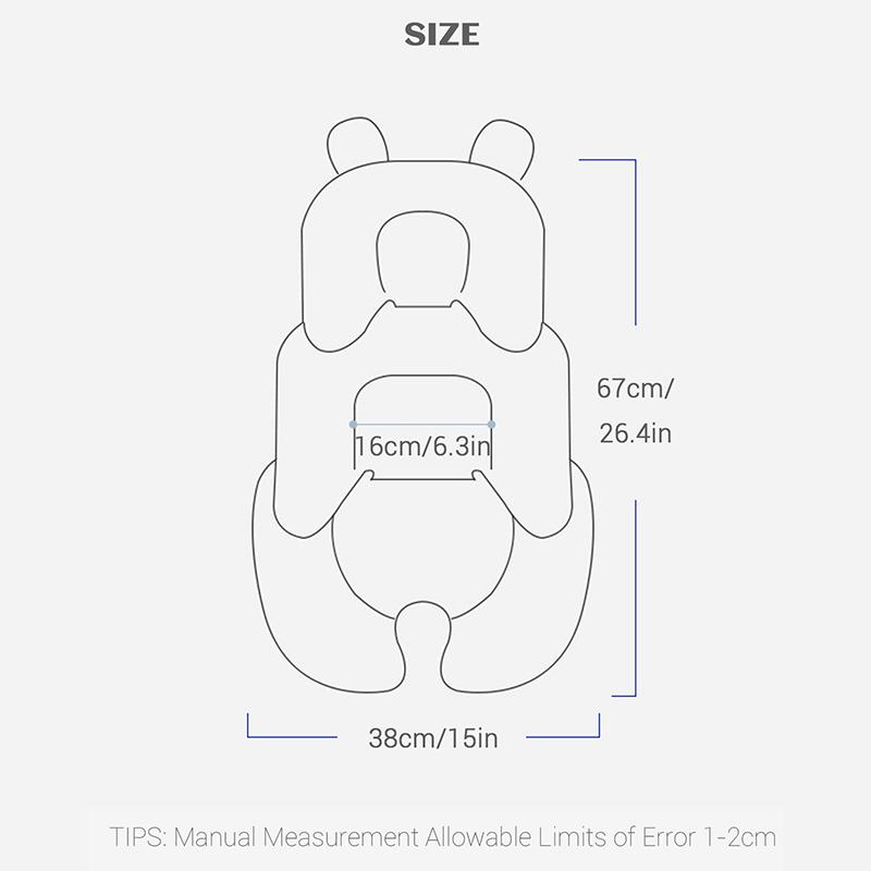 Four Seasons Baby Stroller Cushion Infant Car Seat Insert Stroller Pad General Thermal Mattress Mesh Breathable 2 Side Available