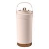 Stainless Steel Coffee Mug Double Wall Insulated Mug 500ml Large Capacity Ceramic Vacuum Flasks Reusable Home Drinkware with Straw