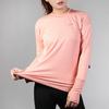 Nike Element Dri-FIT Quick-Dry Fitness Běh Potištěné tričko s dlouhým rukávem s výstřihem Dámské topy Quartz-růžová 928742-606