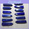 Exquisite Natürliche Fels Lapis Lazuli Quarz Kristall Stein Spitze Heilungsstab Dunkelblau Geschenk Fesselnd Und Langlebig