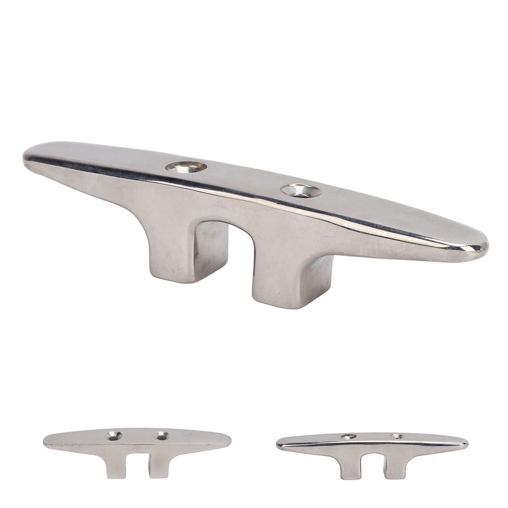 Boat Dock Cleat Stainless Steel Deck Rope Tie Down  Line Cleat Holder for Ship Marine