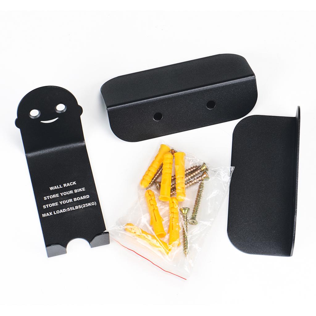 Noir Vélo Bicyclette Pédale Cadenas Support Pneu Montage Mural Support Rangement Cintre Stand Rack