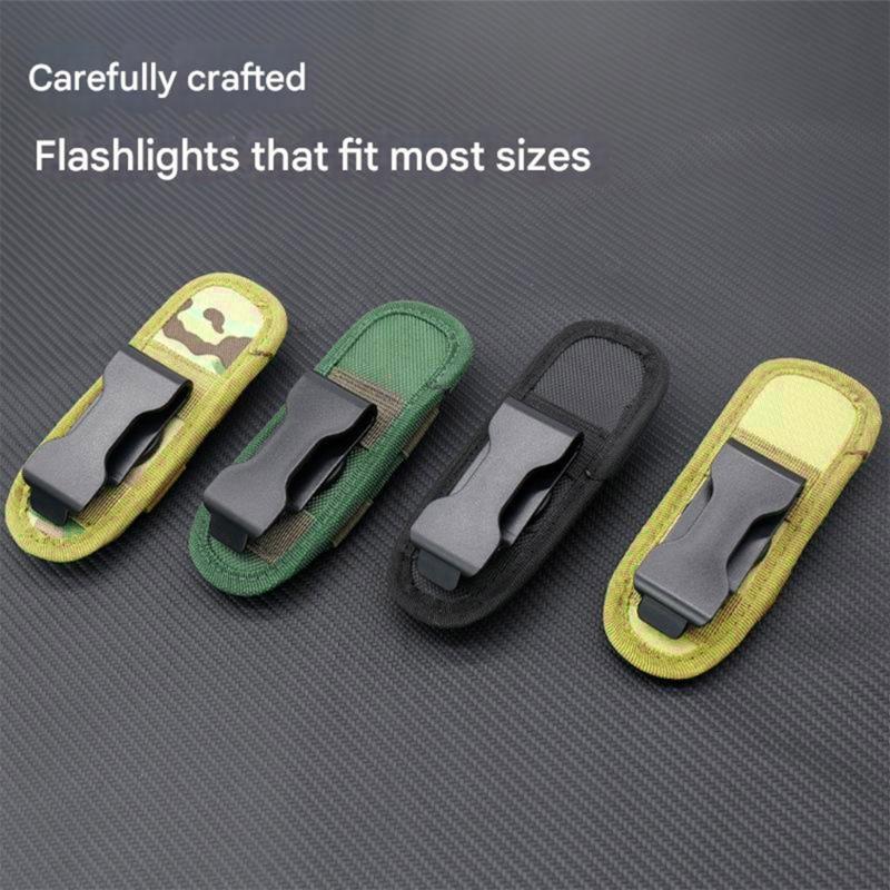 Tactic 360 Degree Flashlights Pouches LED Torches Holder Flashlights Bags Cover Hunting Torches Belt Mag Waist Pack