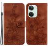 For OnePlus Nord 3 5G/Ace 2V Stand Wallet Phone Case Imprinted Lily Flower Leather Phone Cover