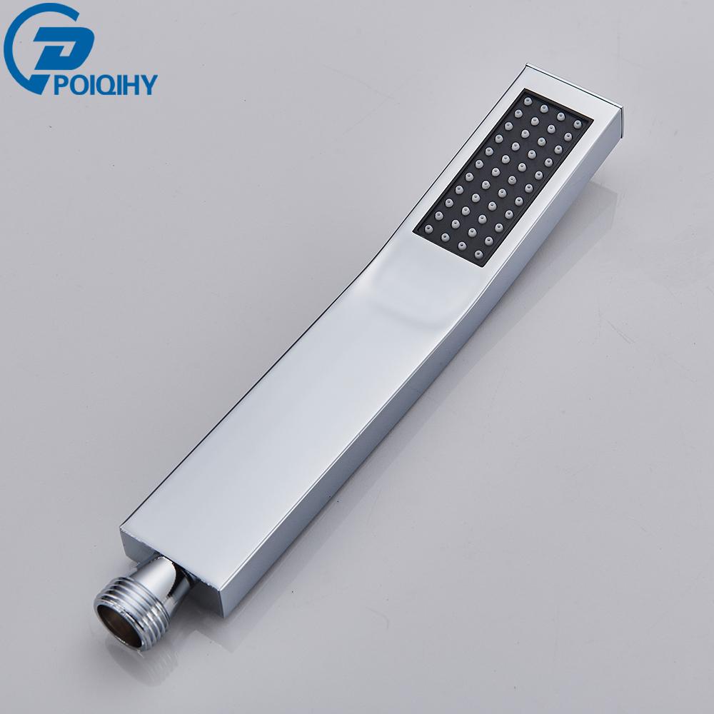 

Латунная ручная душевая головка, черная золотая ручная душевая головка, 100% медная головка, аксессуар для смесителя, однофункциональная душевая головка