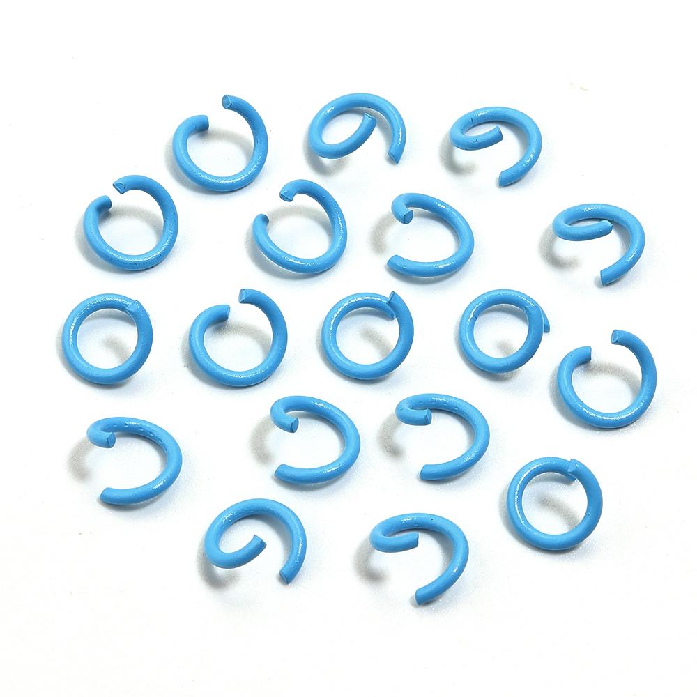 200pcs/Lot 8mm Colorful Metal Jump Rings Open Split Ring Connector For Choker Necklaces Bracelet Chain Maille Jewelry Making
