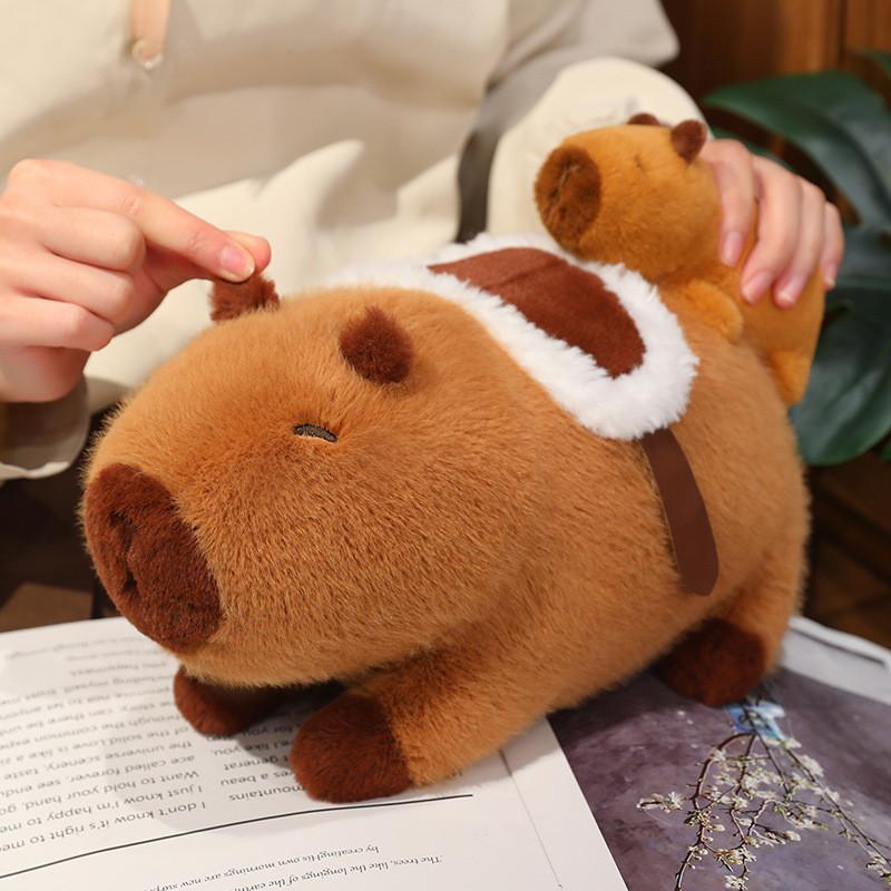 Soft Adorable Plush Capybara Toy For Kids Featuring High Quality Long Fur Material