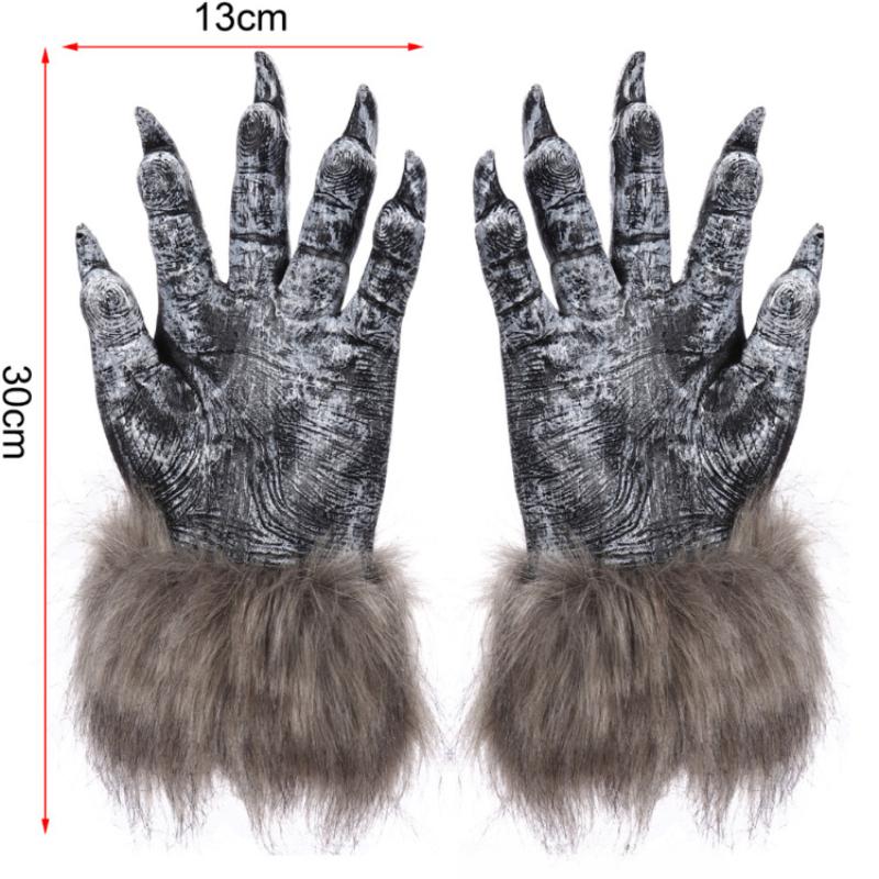 Halloween Werewolf Masks, Party Props, Werewolf Headgear, Furry Gloves, Festival Party Props