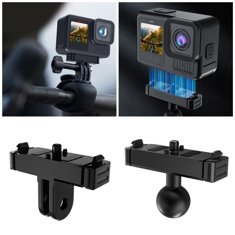 Aluminum Alloy Quick Mount for 13 Black, Magnetic Camera Adapter Double Claw/Ballhead Port Easily Release